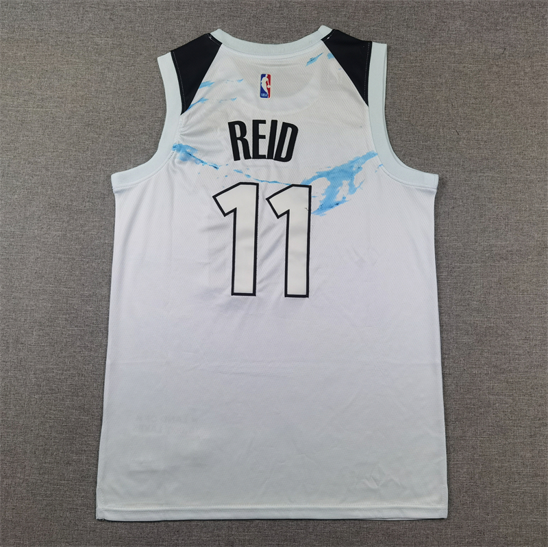 Men Minnesota Timberwolves 11 Reid white 2024 2025 NBA jersey